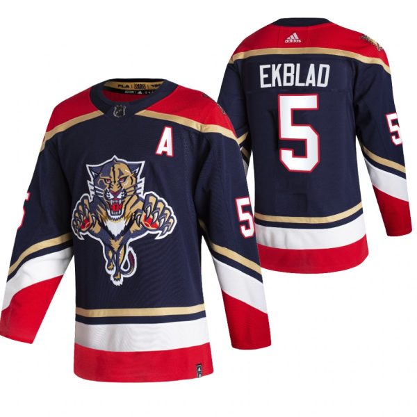 Deluxe Florida Panthers #5 Aaron Ekblad Black Men's Adidas 2020 21 Reverse Retro Alternate NHL Jersey to shine at the arena