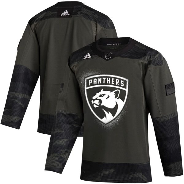Elegant Florida Panthers Adidas 2019 Veterans Day Authentic Practice NHL Jersey Camo as a prized hockey collectible