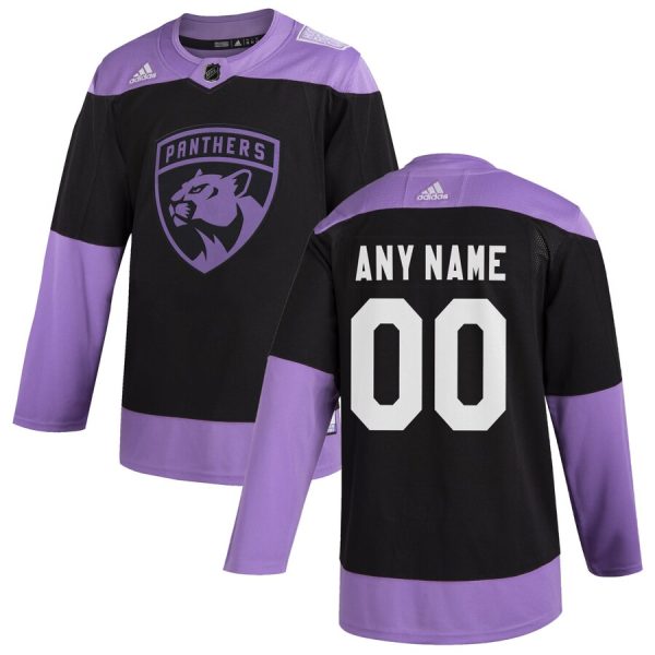 Charming Florida Panthers Adidas Hockey Fights Cancer Custom Practice Jersey Black for a memorable match day