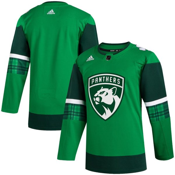 Charming Florida Panthers Blank Men's Adidas 2020 St. Patrick's Day Stitched NHL Jersey Green.jpg to shine at the arena