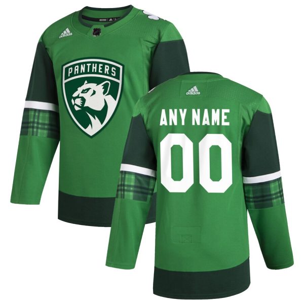 Superb Florida Panthers Men's Adidas 2020 St. Patrick's Day Custom Stitched NHL Jersey Green for dedicated Sabres supporters