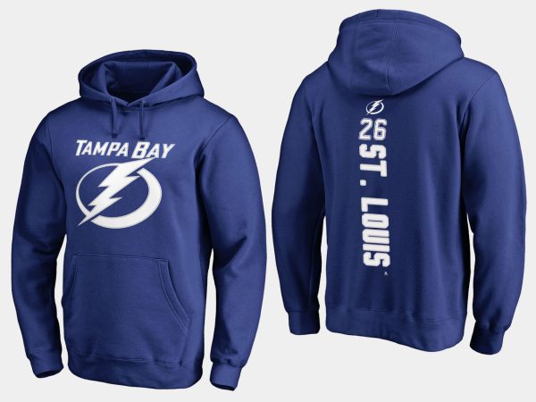 Elegant Lightning #26 Martin St. Louis Blue Name And Number Hoodie to shine at the arena