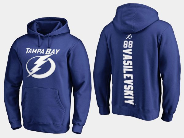 Stunning Lightning #88 Andrei Vasilevskiy Blue Name And Number Hoodie for premium game day attire