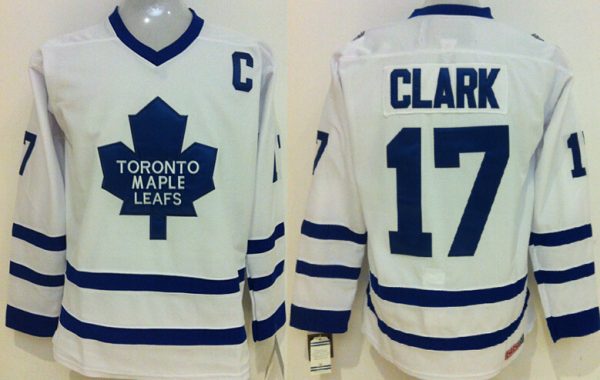 Magnificent Maple Leafs #17 Wendel Clark White CCM Throwback Stitched NHL Jersey for premium game day attire