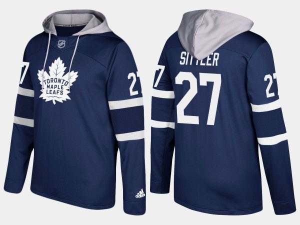 Deluxe Maple Leafs #27 Darryl Sittler Royal Name And Number Hoodie to augment your hockey keepsake collection