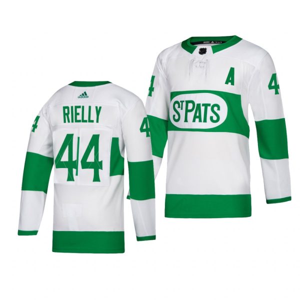Magnificent Maple Leafs #44 Morgan Rielly adidas White 2019 St. Patrick's Day Authentic Player Stitched NHL Jersey for a memorable match day