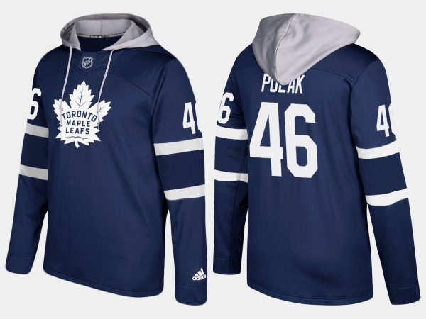 Magnificent Maple Leafs #46 Roman Polak Royal Name And Number Hoodie for premium game day attire