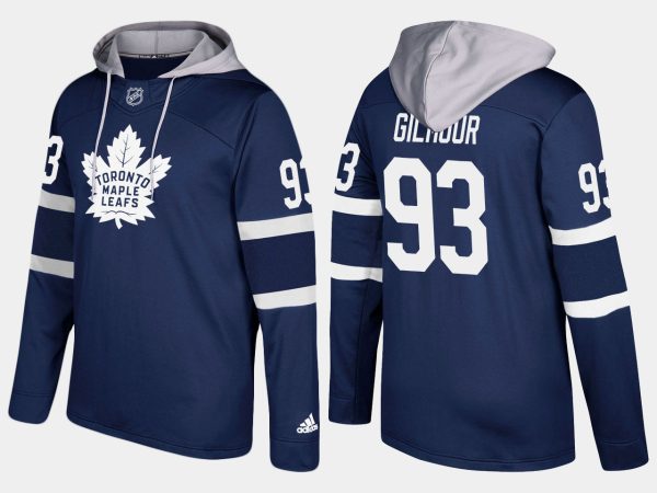 Glamorous Maple Leafs #93 Doug Gilmour Royal Name And Number Hoodie as a prized hockey collectible