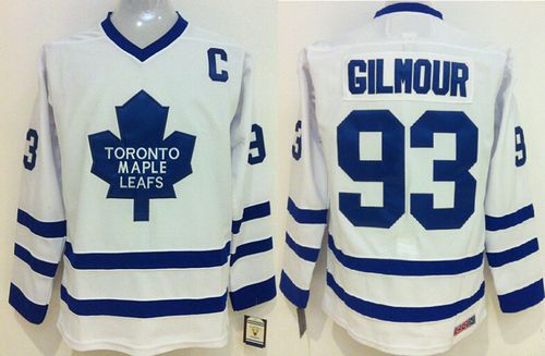Captivating Maple Leafs #93 Doug Gilmour White CCM Throwback Stitched NHL Jersey to augment your hockey keepsake collection