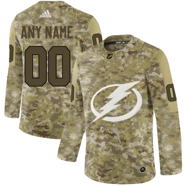 Glamorous Men's Adidas Lightning Personalized Camo Authentic NHL Jersey to back your beloved Sabres athletes