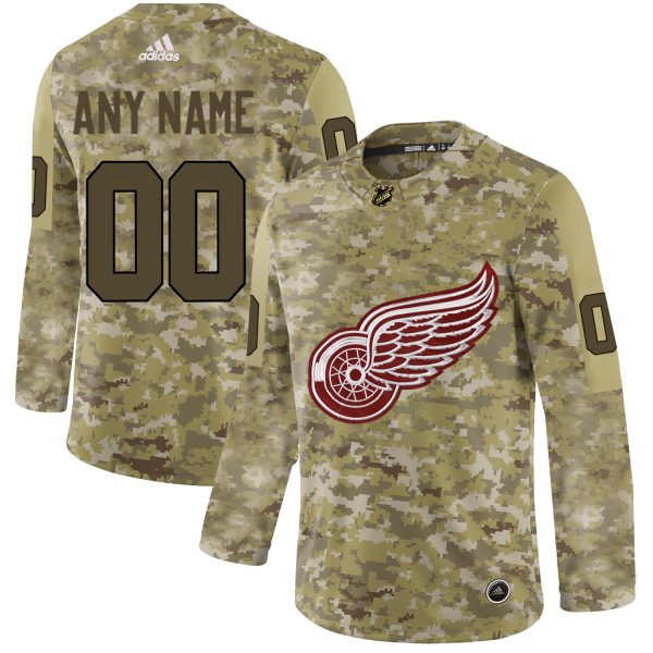 Superb Men's Adidas Red Wings Personalized Camo Authentic NHL Jersey for dedicated Sabres supporters