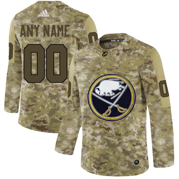 Glamorous Men's Adidas Sabres Personalized Camo Authentic NHL Jersey to exhibit your team allegiance