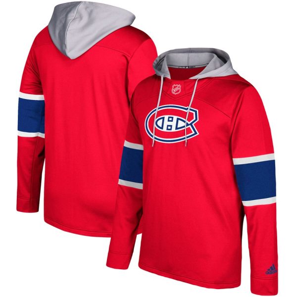 Elegant Montreal Canadiens adidas Silver Jersey Pullover Hoodie Red for a thrilling hockey event