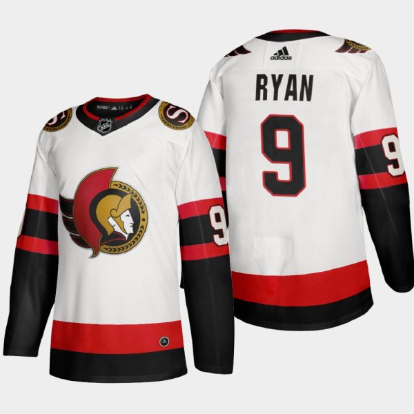 Deluxe Ottawa Senators #9 Bobby Ryan Men's Adidas 2020 21 Authentic Player Away Stitched NHL Jersey White for a thrilling hockey event