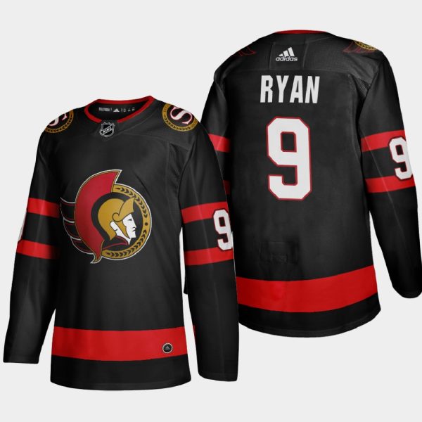 Captivating Ottawa Senators #9 Bobby Ryan Men's Adidas 2020 21 Authentic Player Home Stitched NHL Jersey Black for dedicated Sabres supporters