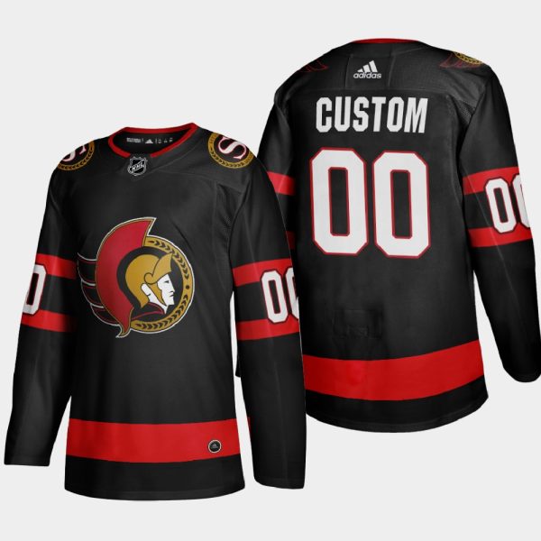Superb Ottawa Senators Custom Men's Adidas 2020 21 Authentic Player Home Stitched NHL Jersey Black for a thrilling hockey event