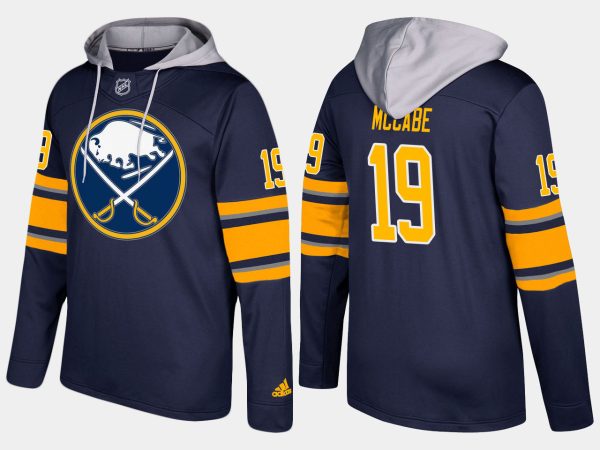Elegant Sabres #19 Jake McCabe Blue Name And Number Hoodie for genuine hockey aficionados