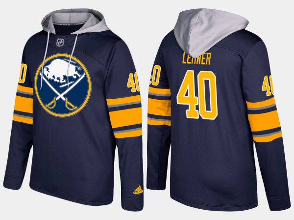 Glamorous Sabres #40 Robin Lehner Blue Name And Number Hoodie for dedicated Sabres supporters