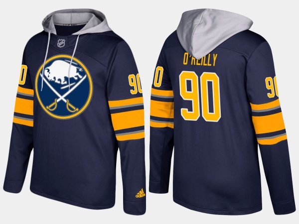 Deluxe Sabres #90 Ryan O'Reilly Blue Name And Number Hoodie as a prized hockey collectible