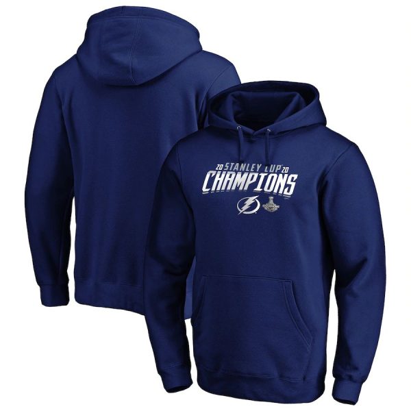 Superb Tampa Bay Lightning 2020 Stanley Cup Champions Top Line Pullover Hoodie Blue for genuine hockey aficionados