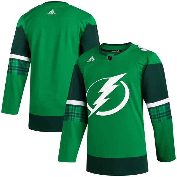 Exquisite Tampa Bay Lightning Blank Men's Adidas 2020 St. Patrick's Day Stitched NHL Jersey Green to back your beloved Sabres athletes