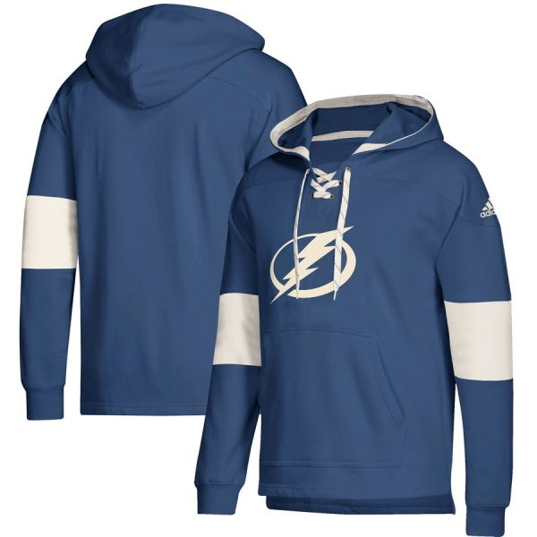 Elegant Tampa Bay Lightning adidas Jersey Lace Up Pullover Hoodie Blue to back your beloved Sabres athletes