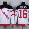 Alluring Team Canada #16 Jonathan Toews White 100th Anniversary Stitched Youth NHL Jersey to back your beloved Sabres athletes