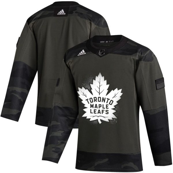 Magnificent Toronto Maple Leafs Adidas 2019 Veterans Day Authentic Practice NHL Jersey Camo for genuine hockey aficionados