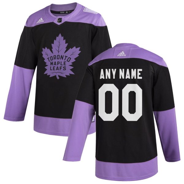 Charming Toronto Maple Leafs Adidas Hockey Fights Cancer Custom Practice Jersey Black for a thrilling hockey event