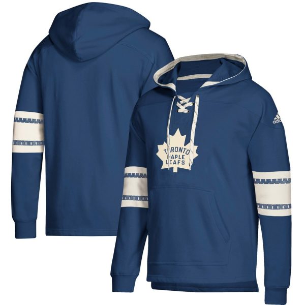 Stunning Toronto Maple Leafs adidas Jersey Lace Up Pullover Hoodie Blue as a prized hockey collectible