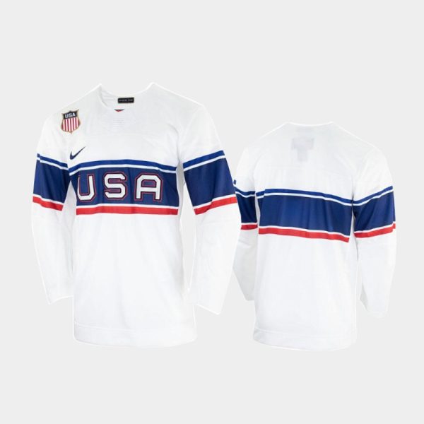 Charming U.S. Men's Hockey Black Nike Men's Beijing 2022 Winter Olympics Home Jersey White to back your beloved Sabres athletes